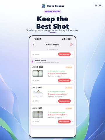 Photo Cleaner:AI Smart Cleanup iPad screenshot