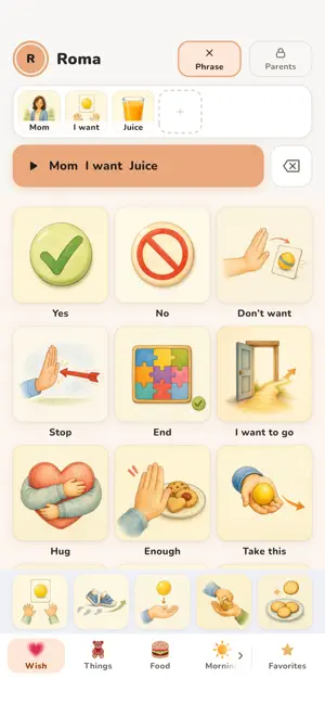 RomaTalk: AAC Talking Cards screenshot 2
