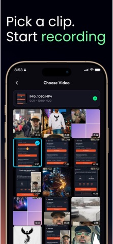 ClipDuet: Reaction Video Maker iPhone screenshot