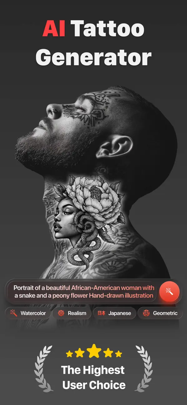 Screenshot #1 pour AI Tattoo Maker‎