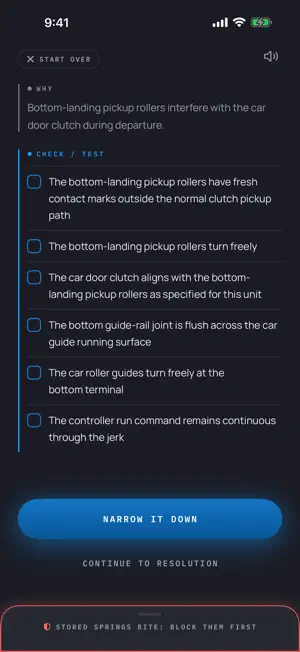 PullSheet Elevator Diagnostics screenshot 3