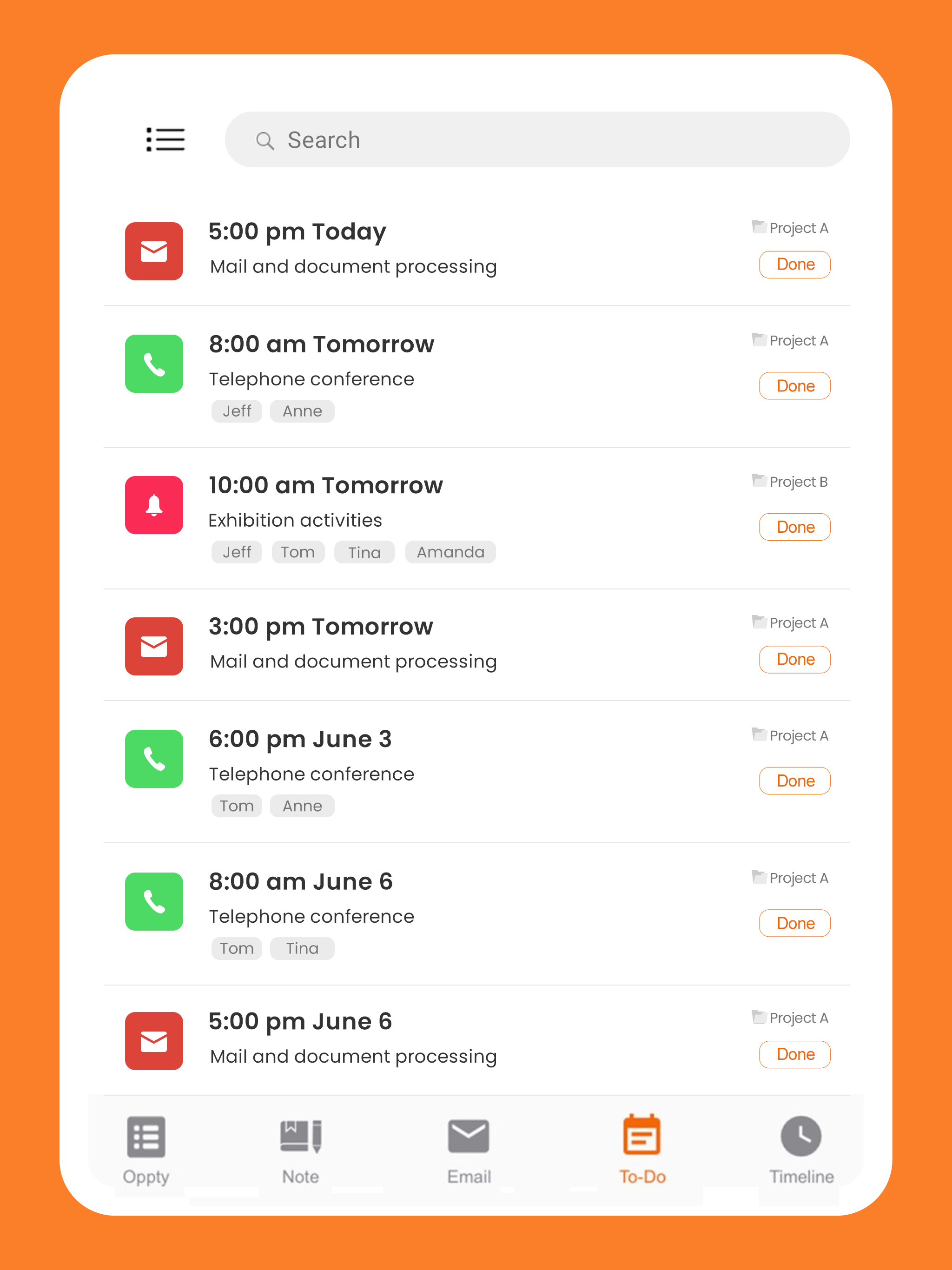 Simple Mobile CRM