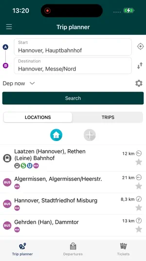 ÜSTRA screenshot 2