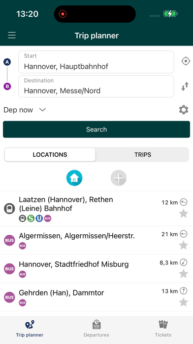 ÜSTRA Screenshot