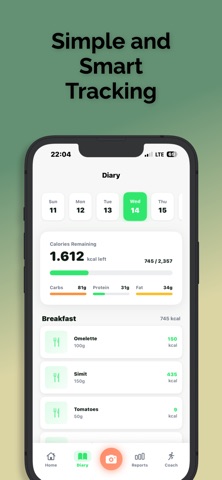 Food AI: Calorie Tracker iPhone screenshot