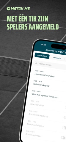 Match Me - Toernooi app screenshot