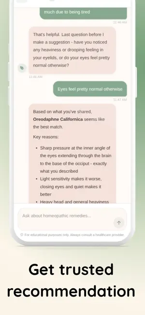 My Materia-Homeopathy Chat screenshot 2