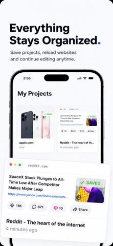 Web Design Tool: Inspect Page iPhone screenshot