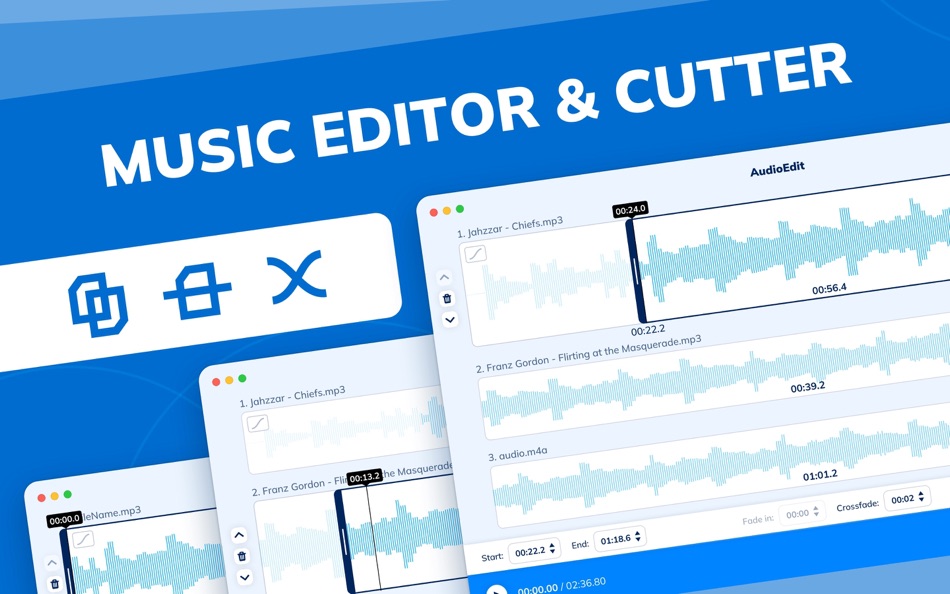 #1. AUDIOEDIT - Cut, Merge & Trim (macOS) Podle: Inline Solutions s.r.o.