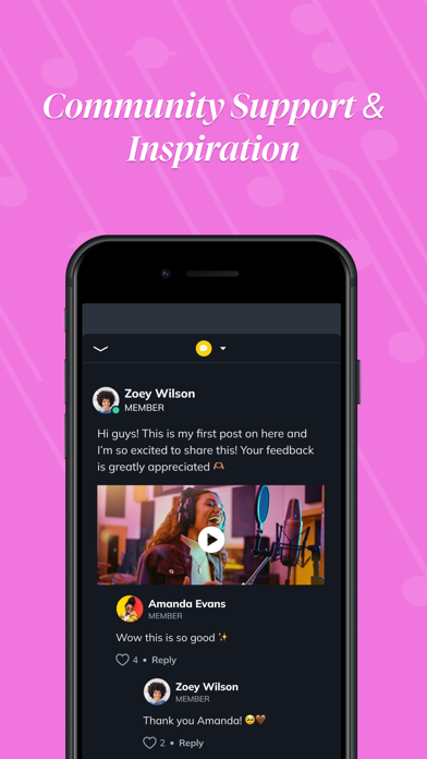 Tara Simon Studios iPhone screenshot 3 - Music app