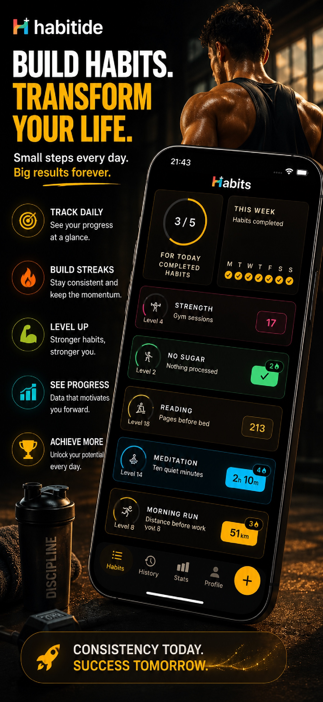 Habitide - Habit Tracker screenshot 3