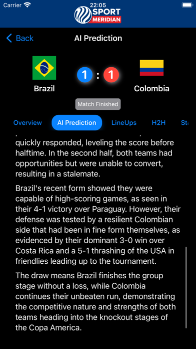 SportMeridian Scores & Stats Screenshot