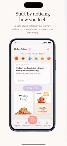 Fullwithin: Emotional Eating iPhone screenshot