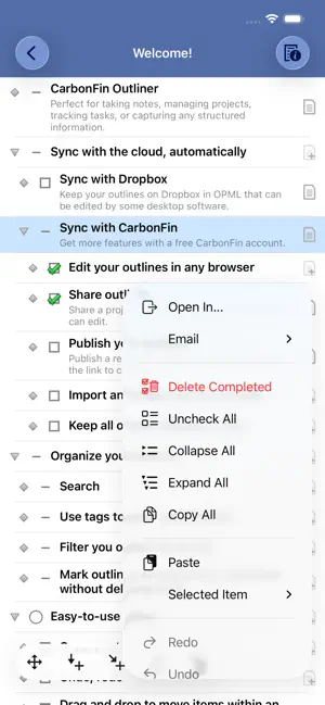 Outliner screenshot 3