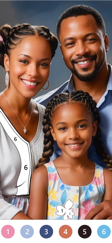 Black Color Paint By Number screenshot 6