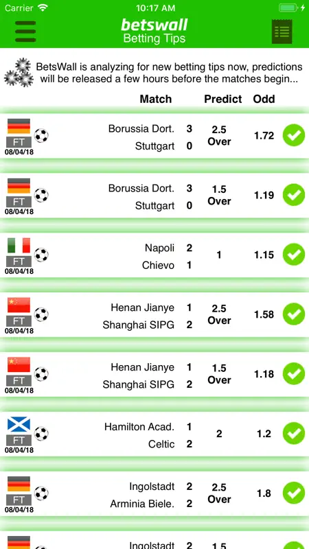 BetsWall Football Betting Tips screenshot 1 of 9