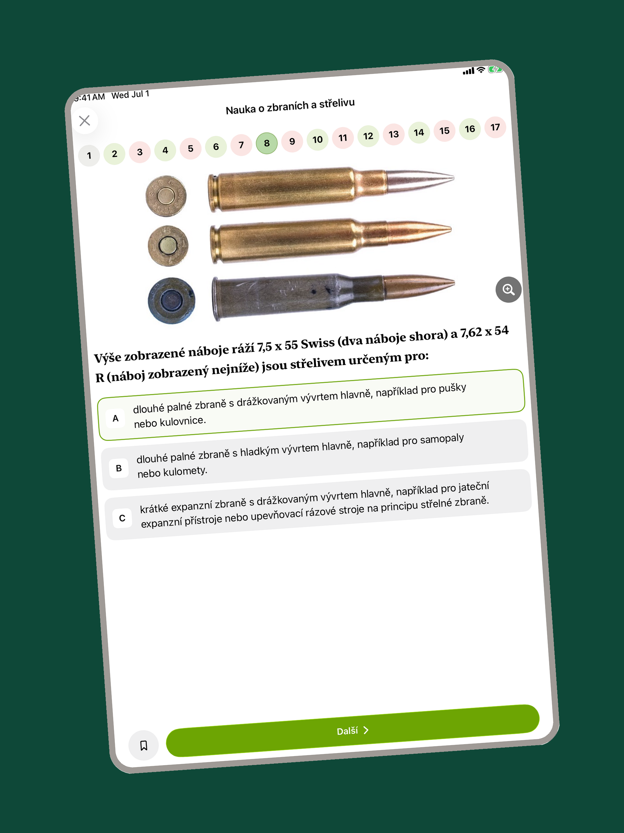 Zbrojní průkaz - Testy screenshot 13