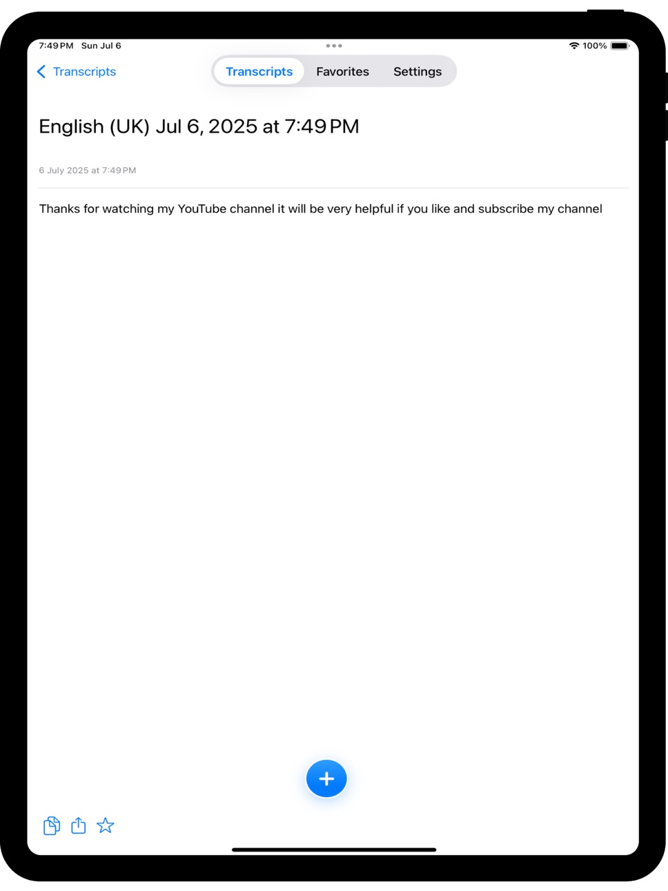 iPad screenshot