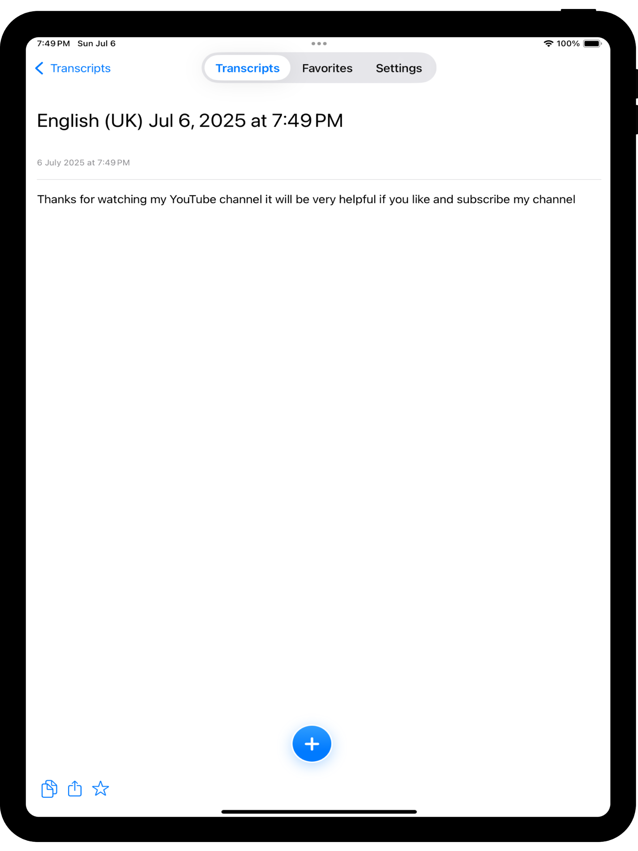 AI Transcriber: Speech Text screenshot 5