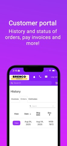 Brenco Online iPhone screenshot