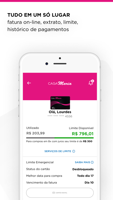 Cartão Casa Maria Screenshot