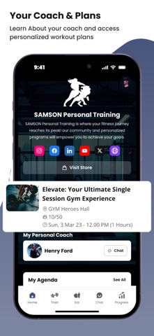 SAMSON Personal Training screenshot