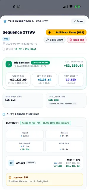 CrewSchedule Pro screenshot 1