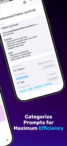 Prompting Deck iPhone screenshot