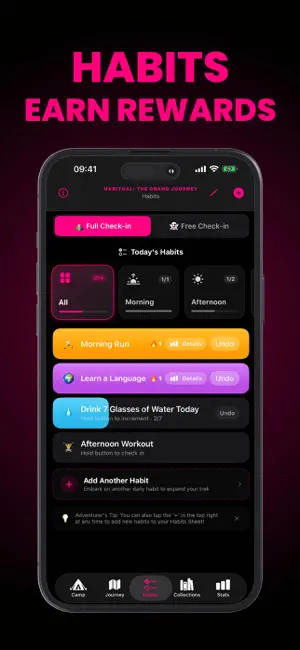 Habitual: Habit Tracker RPG screenshot 1