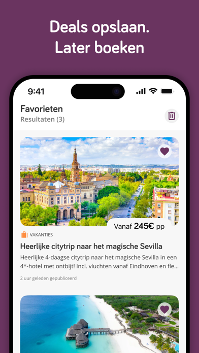 VakantiePiraten: Budget Reizen iPhone app afbeelding 6