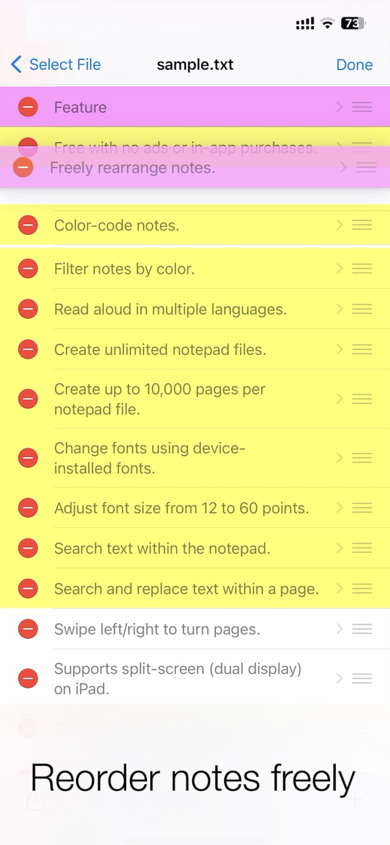 EZ Notepad plus - Symple note