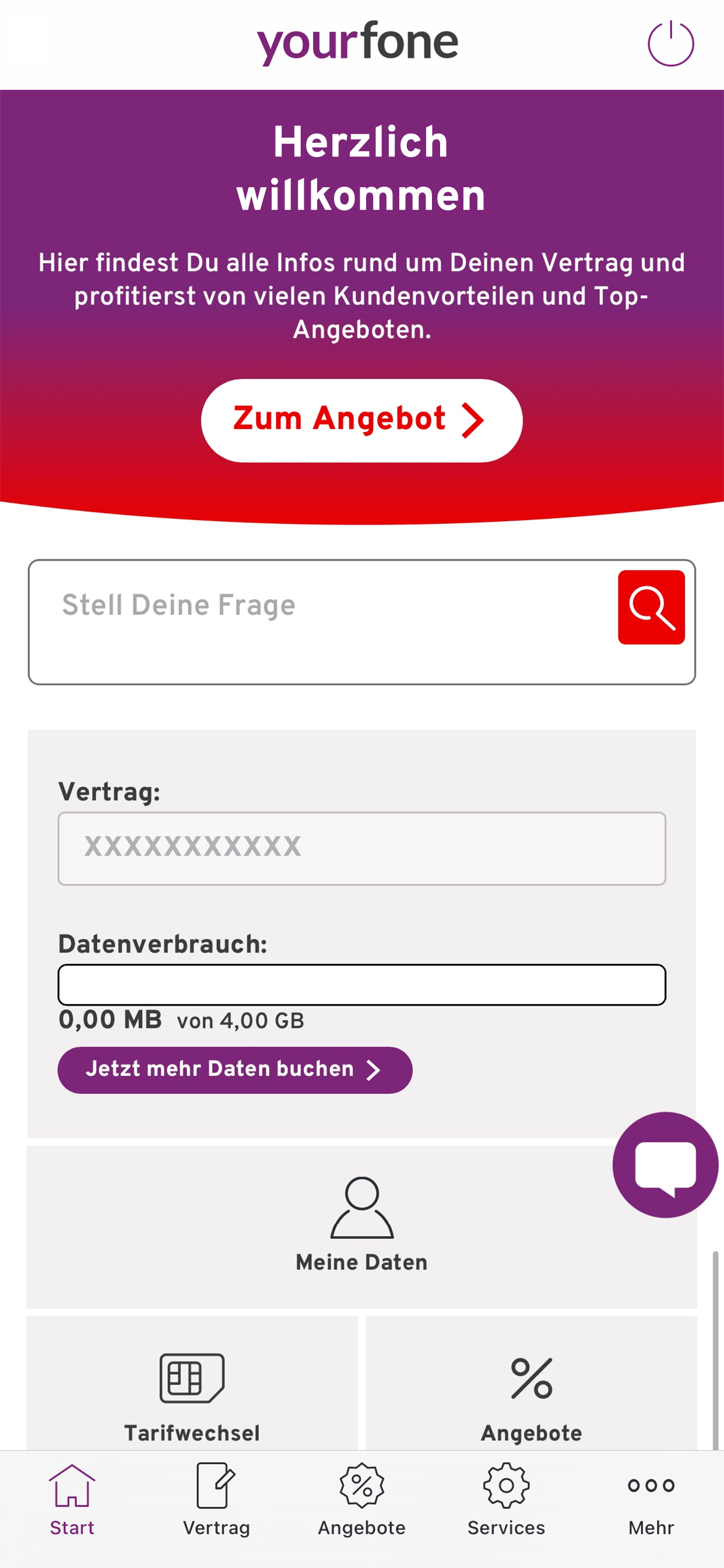 yourfone Servicewelt