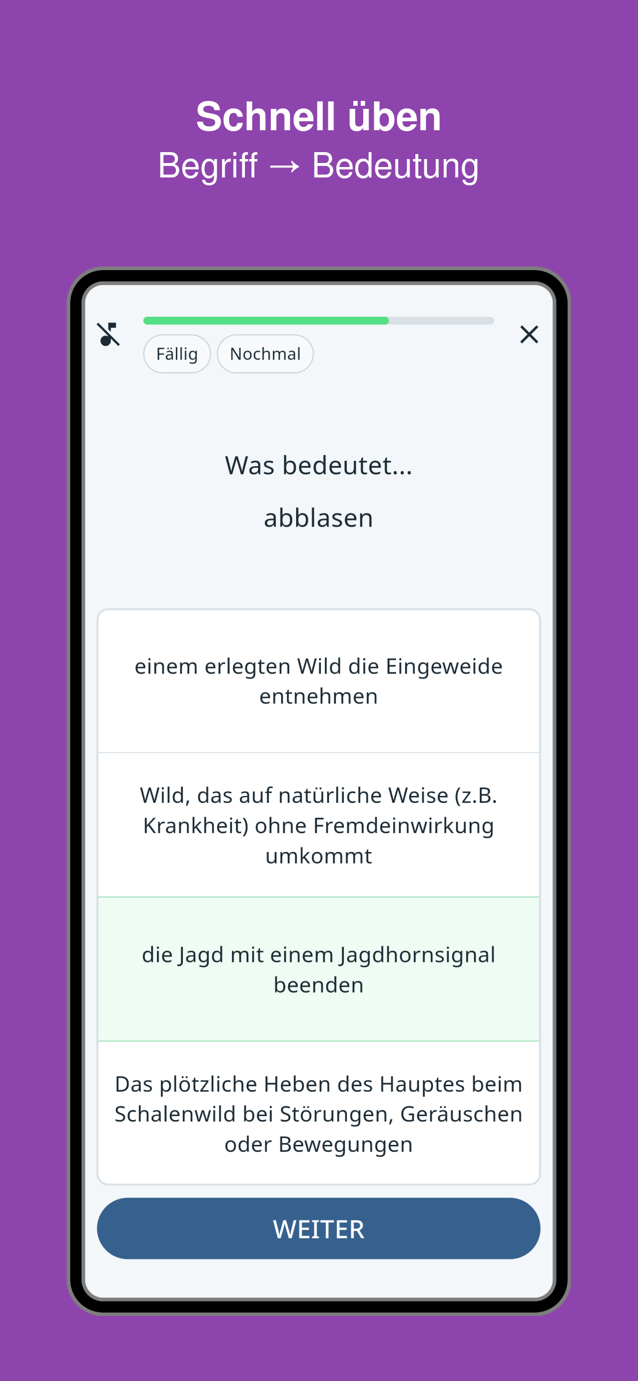 Jägersprache Trainer screenshot 4