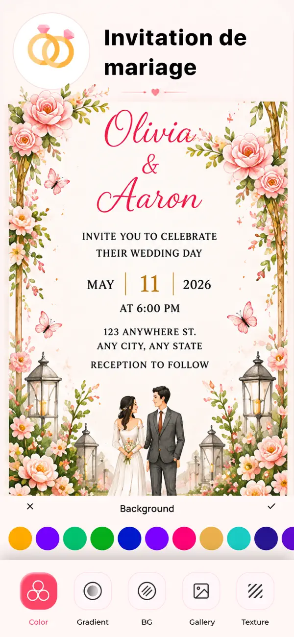 Screenshot #3 pour Créer une Carte d'invitation‪!