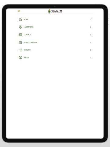 Mielie FM iPad screenshot