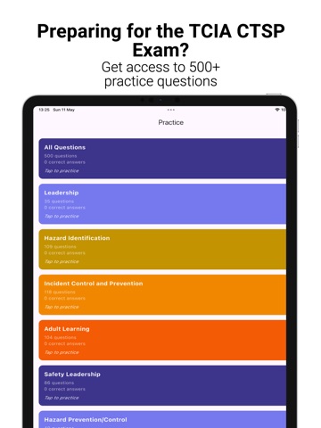 CTSP Flashcards iPad screenshot