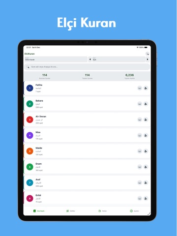 Elçi Kuran iPad screenshot