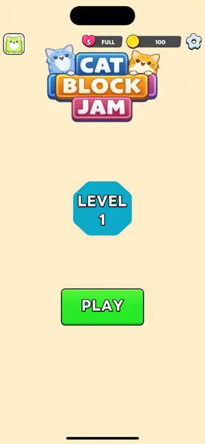 Cat Block Jam Puzzle screenshot 1