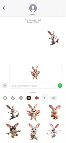 超级弹跳兔子贴纸 screenshot