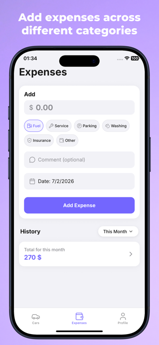 Aufix: Car Expense Tracker Screenshot 2 of 4