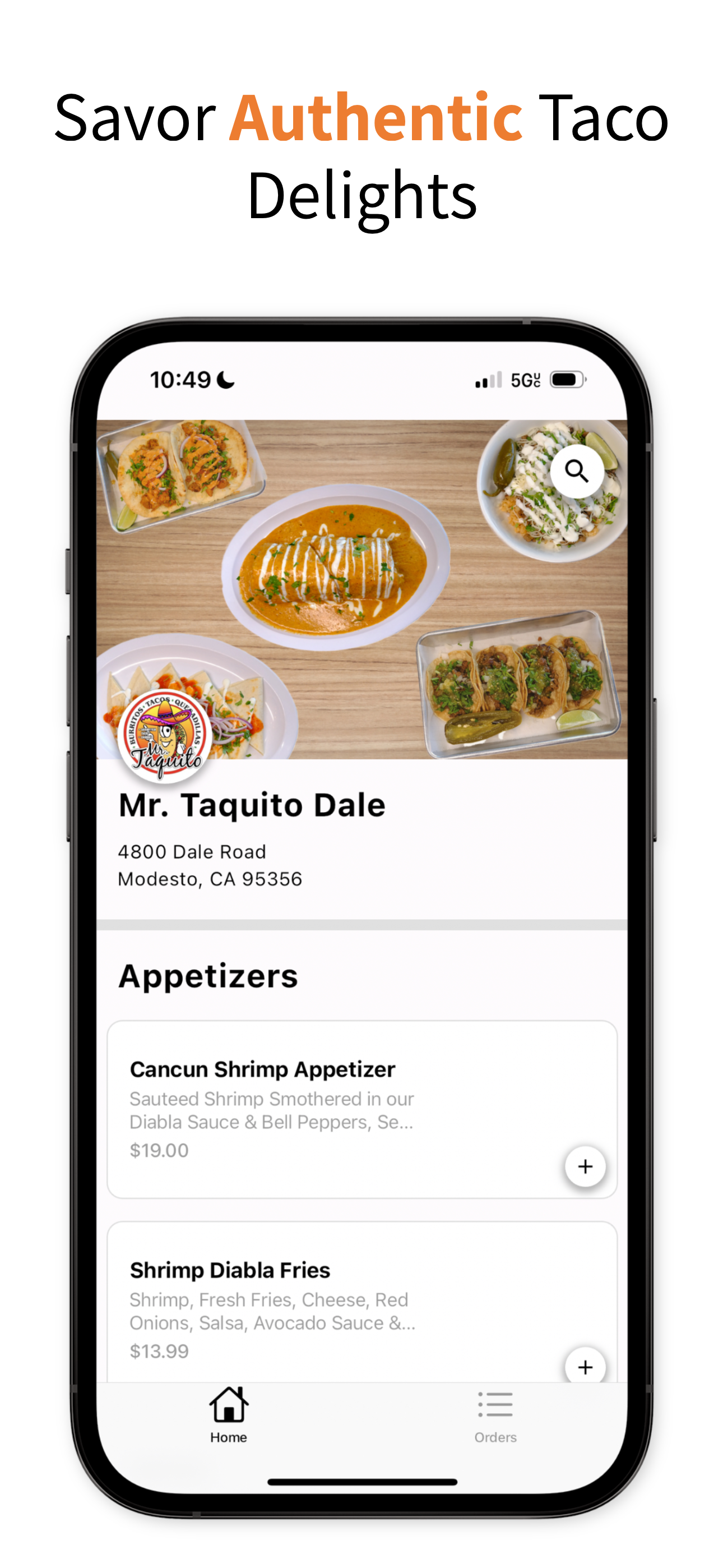 Mr. Taquito: Online Ordering