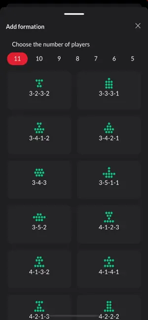 Football Lineup Builder 11 iPhone screenshot 3