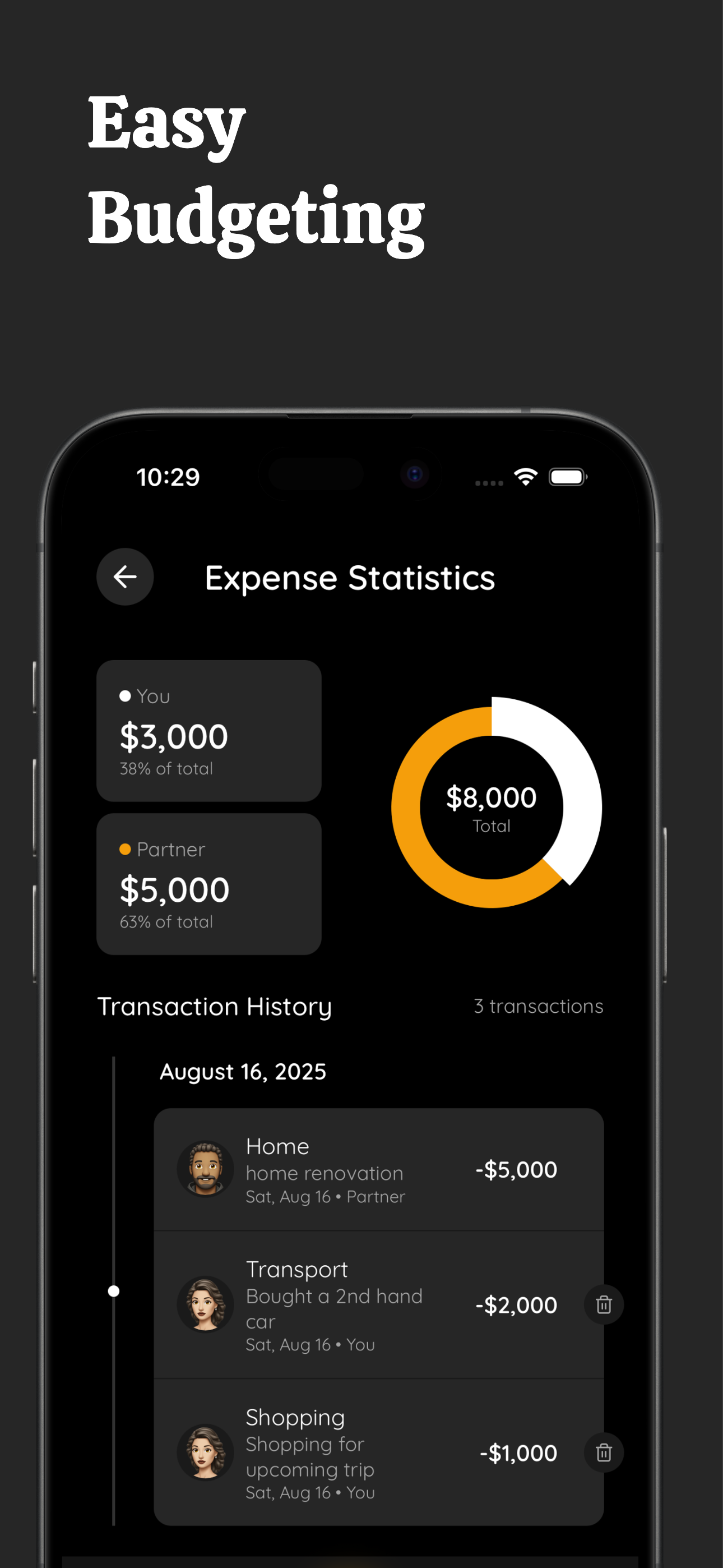 Couple Expense Tracker - 2Cent screenshot 4