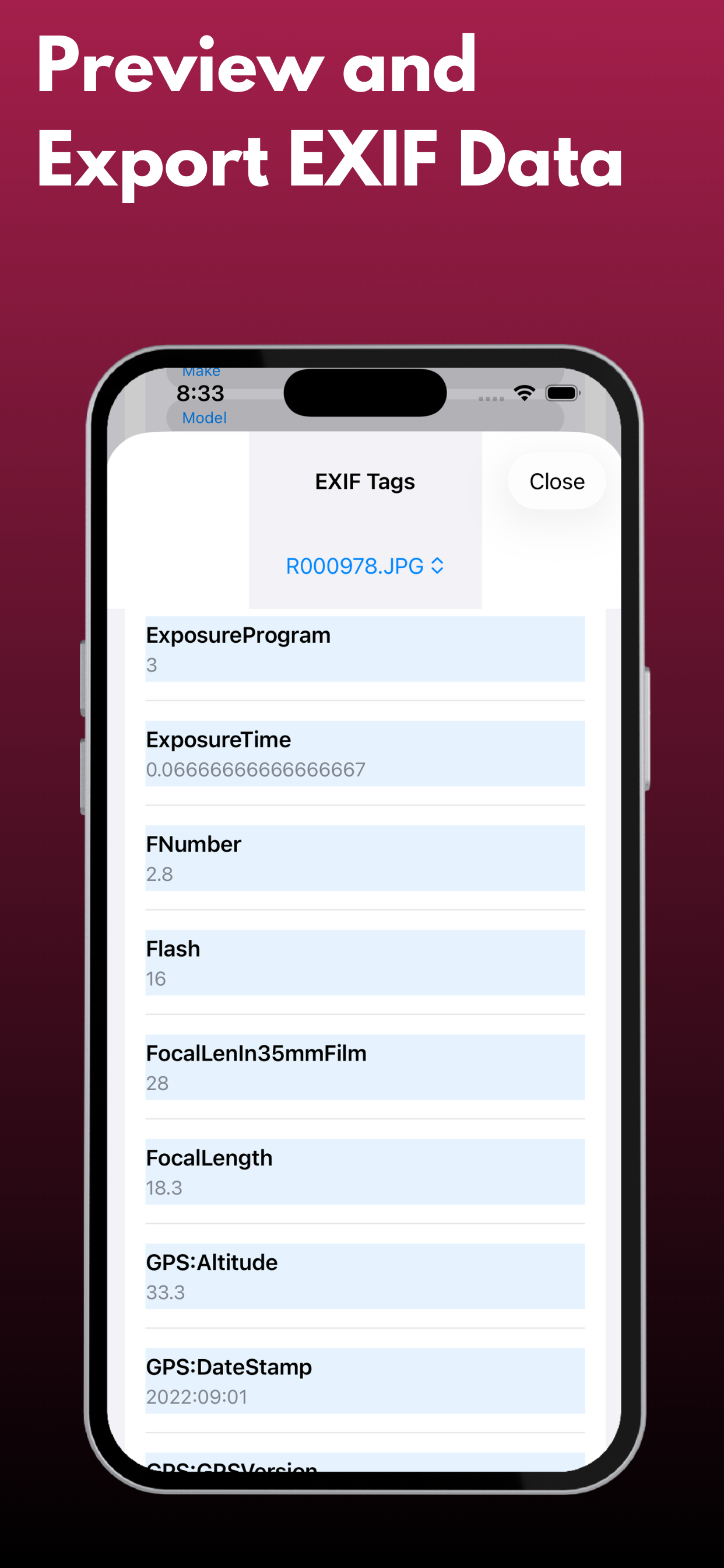 EXIF Extract