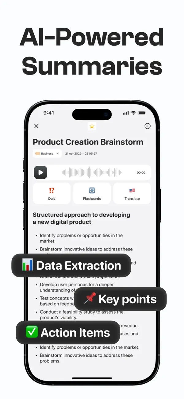 #3. Notee: AI Note Taker (iOS) Podle: GM UniverseApps Limited