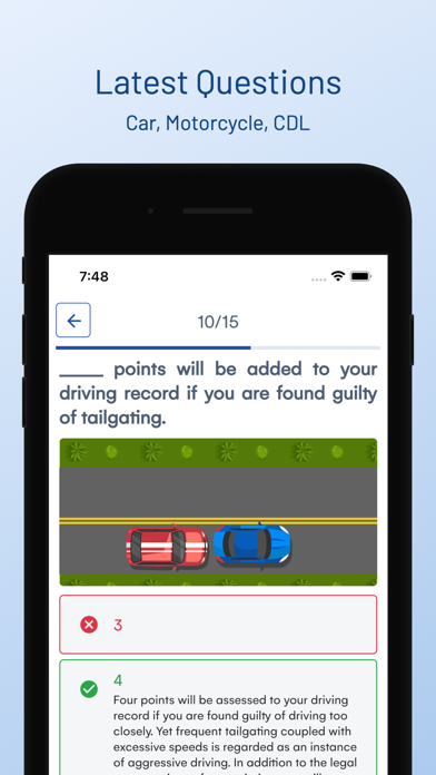 NC DMV Drivers Permit Test Screenshot