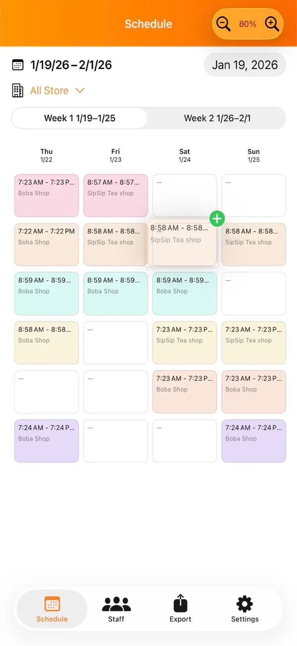 Screenshot #1 pour ZSchedule