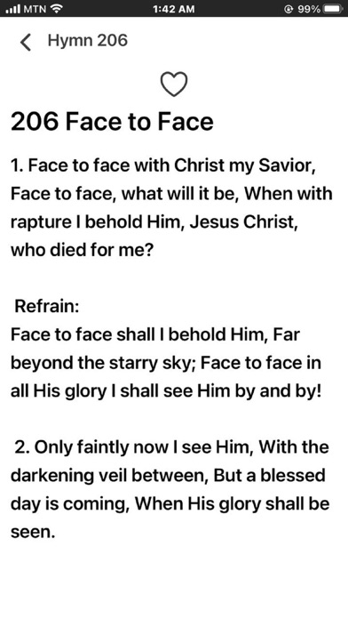 SDA Hymnal with Sabbath School Screenshot