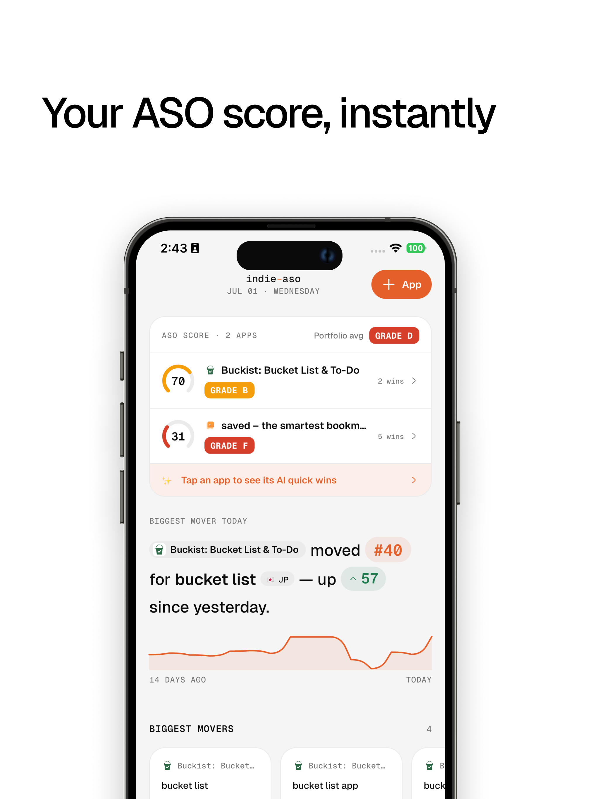 indie aso - keyword tracker screenshot 8