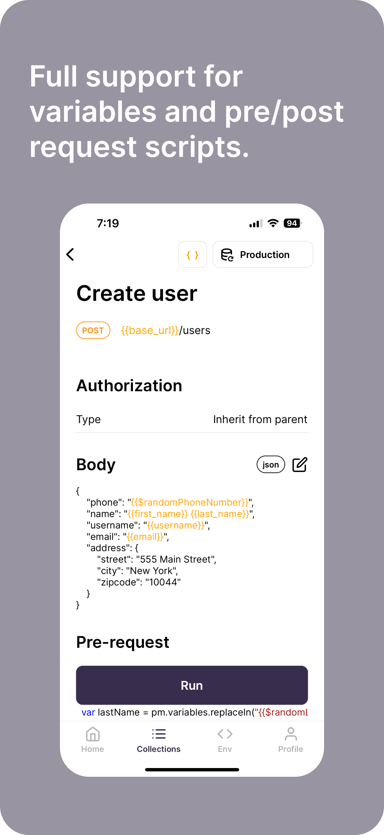 Cosmo: mobile postman screenshot 4